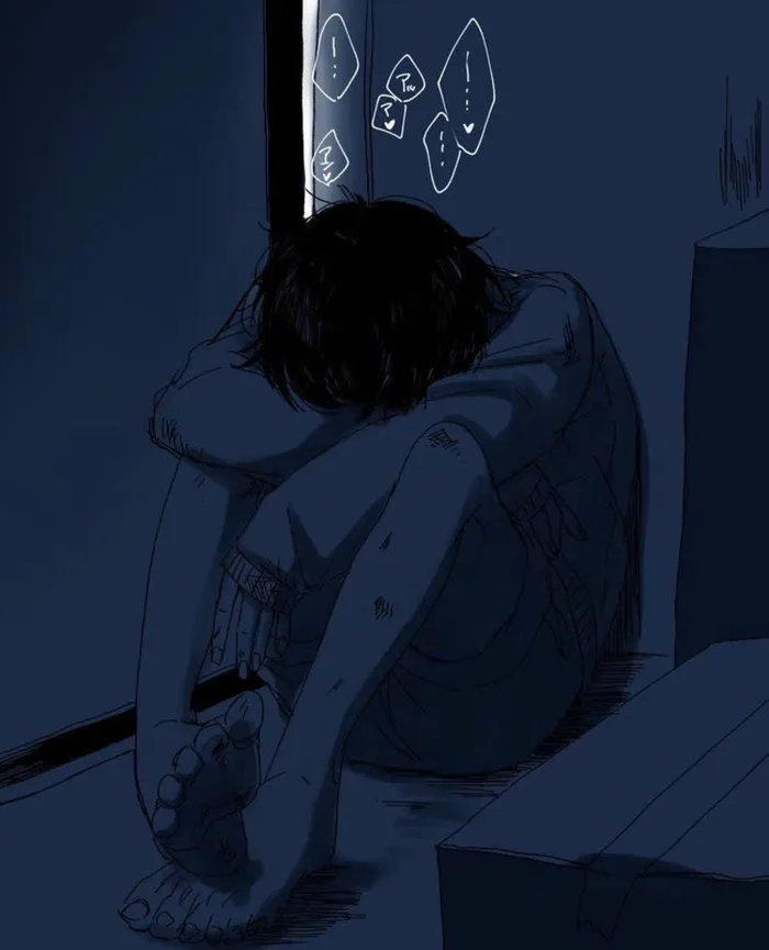 ảnh anime nam sad