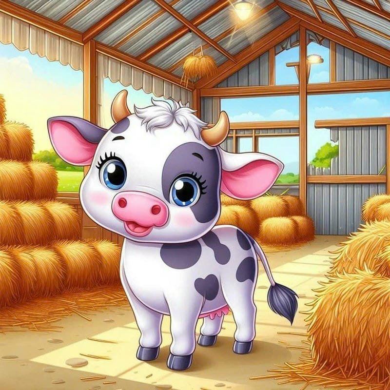 ảnh bò sữa cute