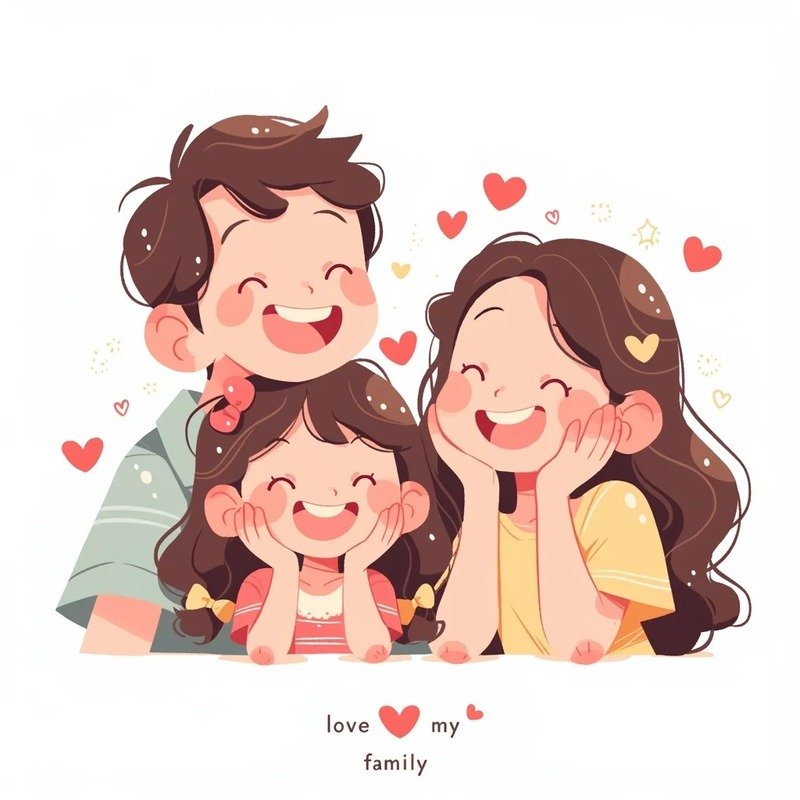 ảnh cả gia đình cười