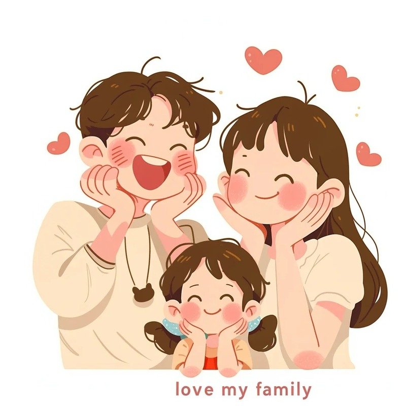 ảnh cả gia đình hạnh phúc