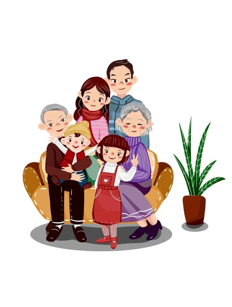 ảnh chibi gia đình đẹp