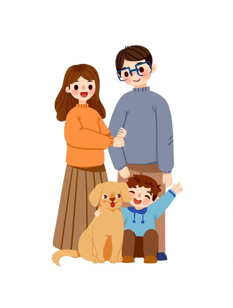 ảnh chibi gia đình