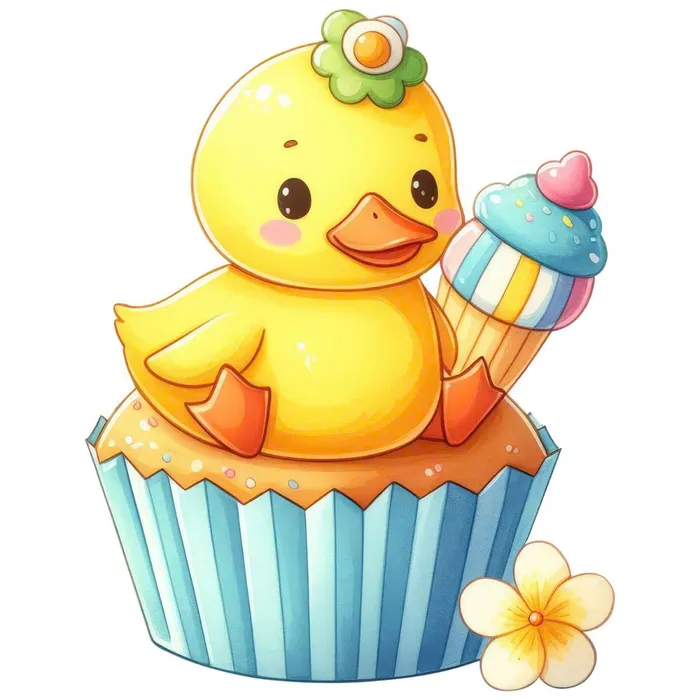 ảnh con vịt vàng