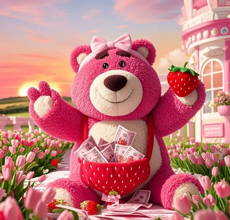 ảnh gấu dâu hình nền