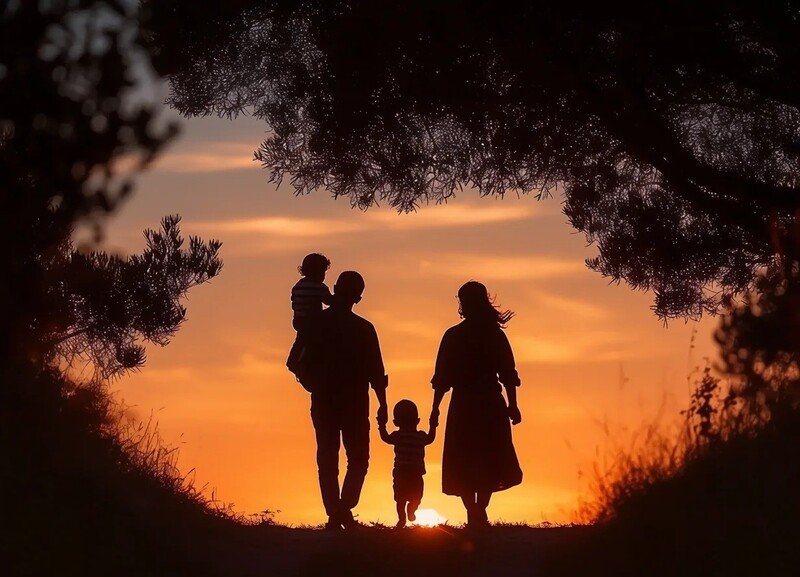 ảnh gđ hạnh phúc