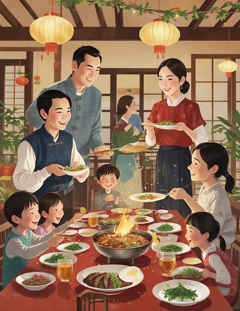 ảnh gia đình ấm áp