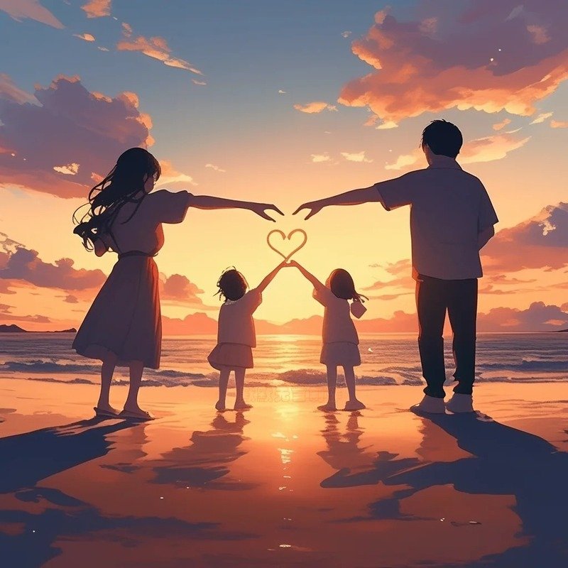 ảnh gia đình anime