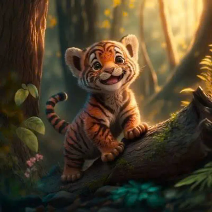 ảnh hổ cute dễ thương