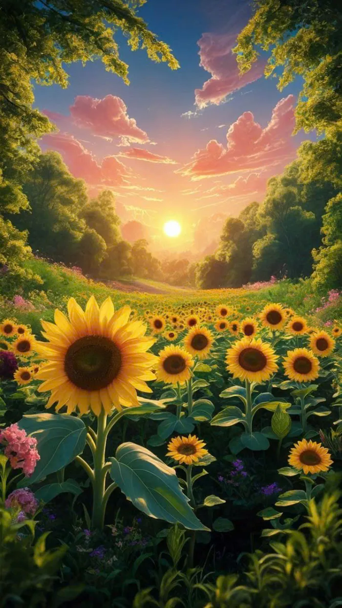 ảnh hoa hướng dương nghệ thuật