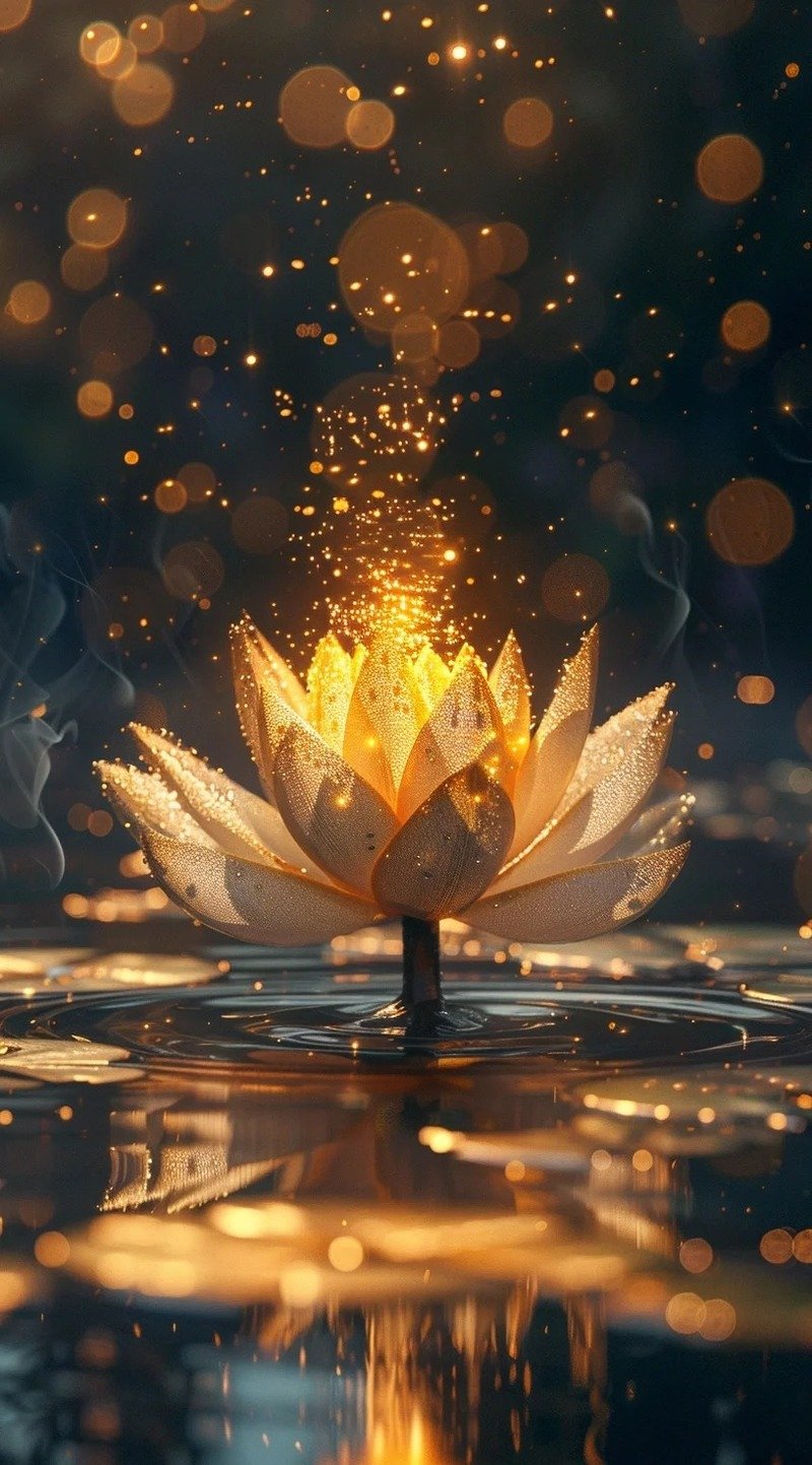 ảnh hoa sen phát sáng