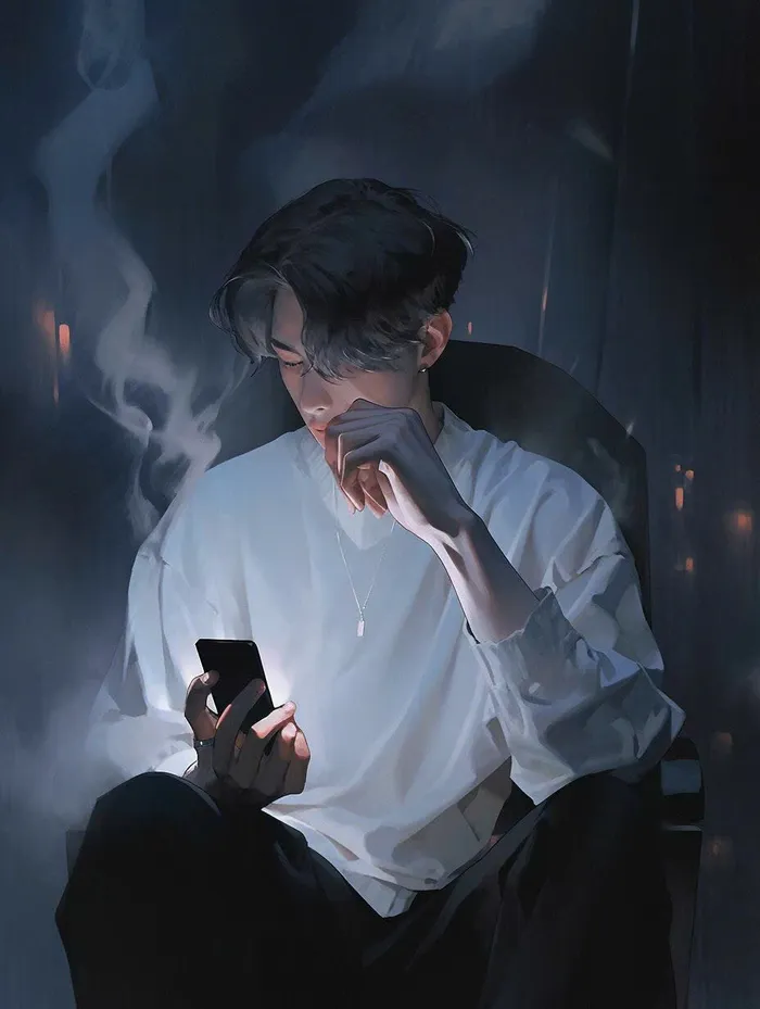 ảnh hút thuốc buồn 5