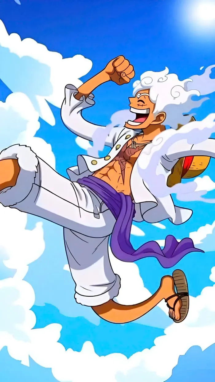 ảnh luffy gear 5 cực ngầu