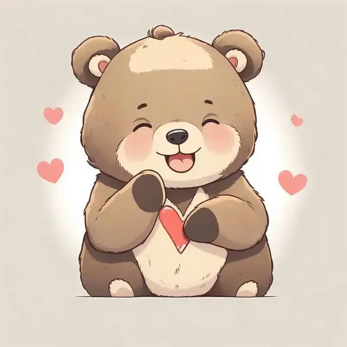 ảnh nền avatar gấu cute