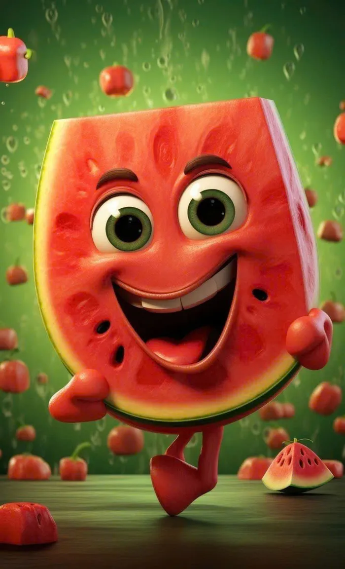 ảnh nền dưa hấu cute