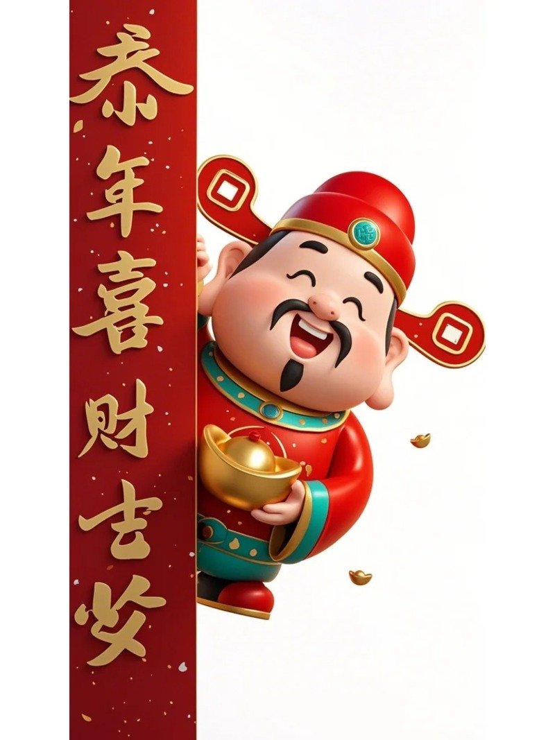 ảnh thần tài chibi