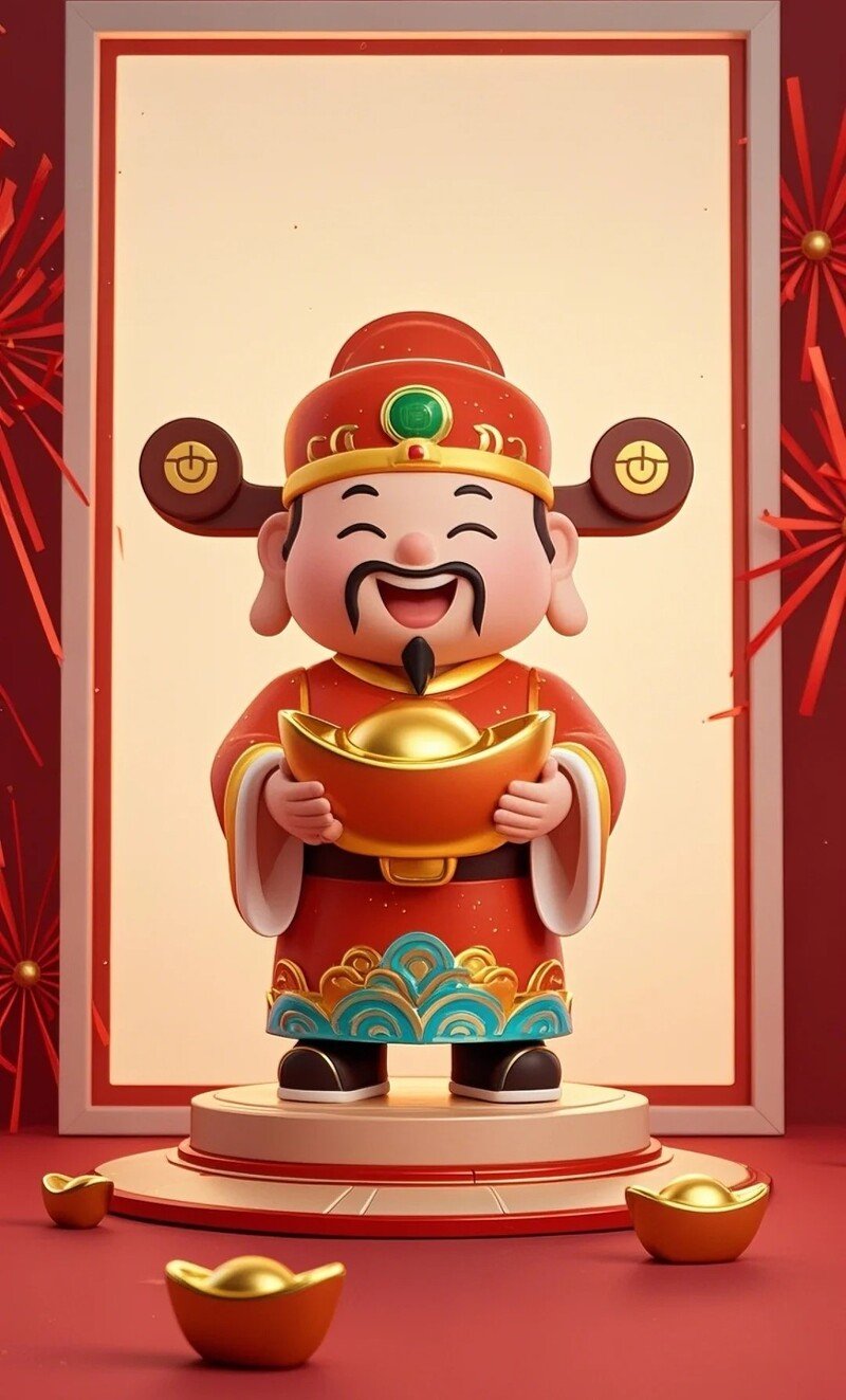 ảnh thần tài hút lộc cho điện thoại