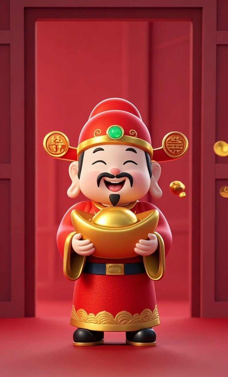 ảnh thần tài hút lộc