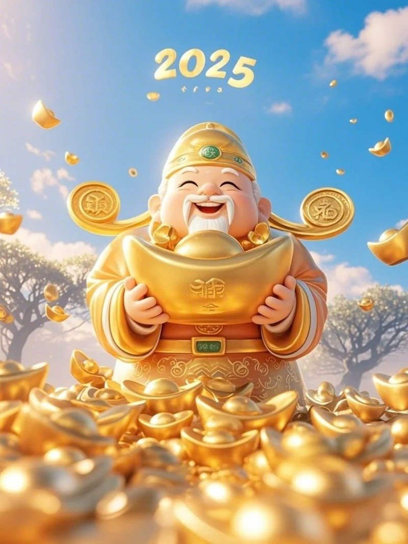 ảnh thần tài may mắn 2025