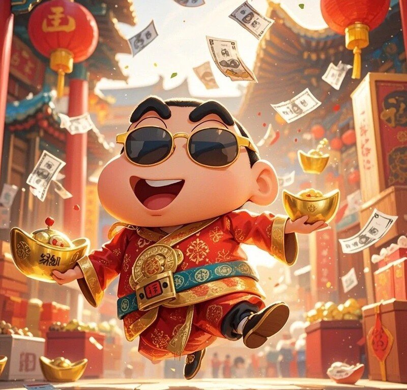 ảnh thần tài ngộ nghĩnh