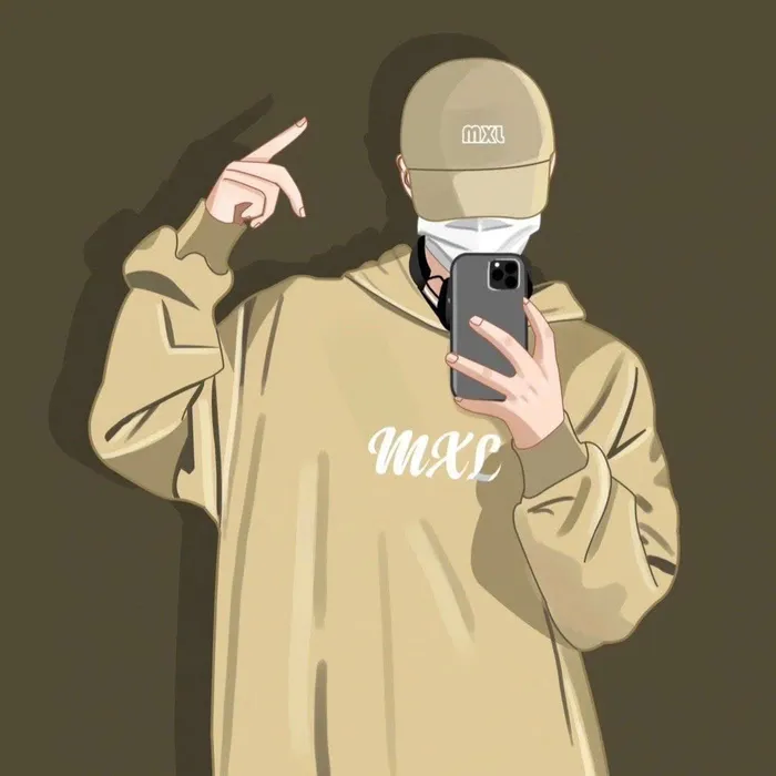 ảnh trai đẹp che mặt đầu nấm