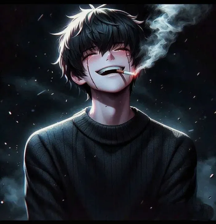 anime sad boy