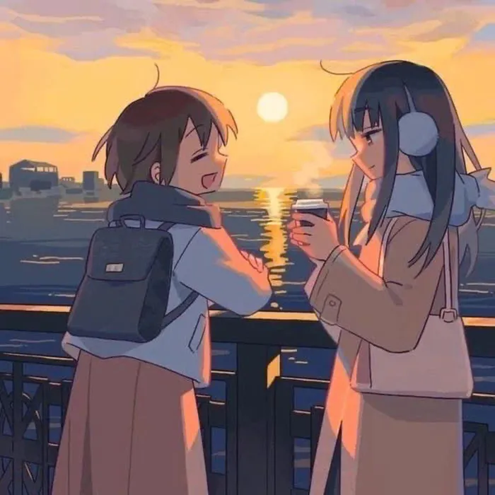 avatar đôi bạn thân nữ cute