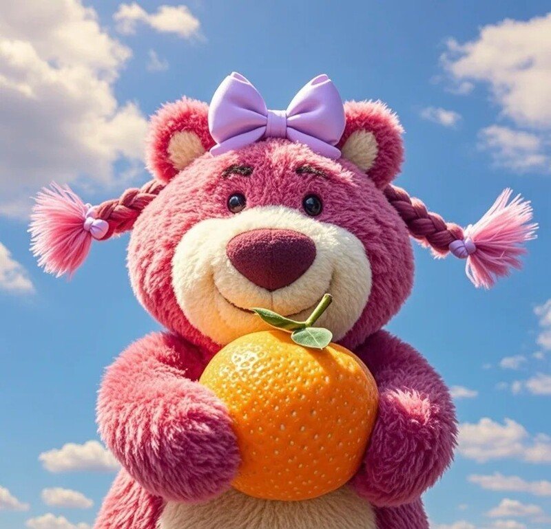 avatar gấu dâu cute