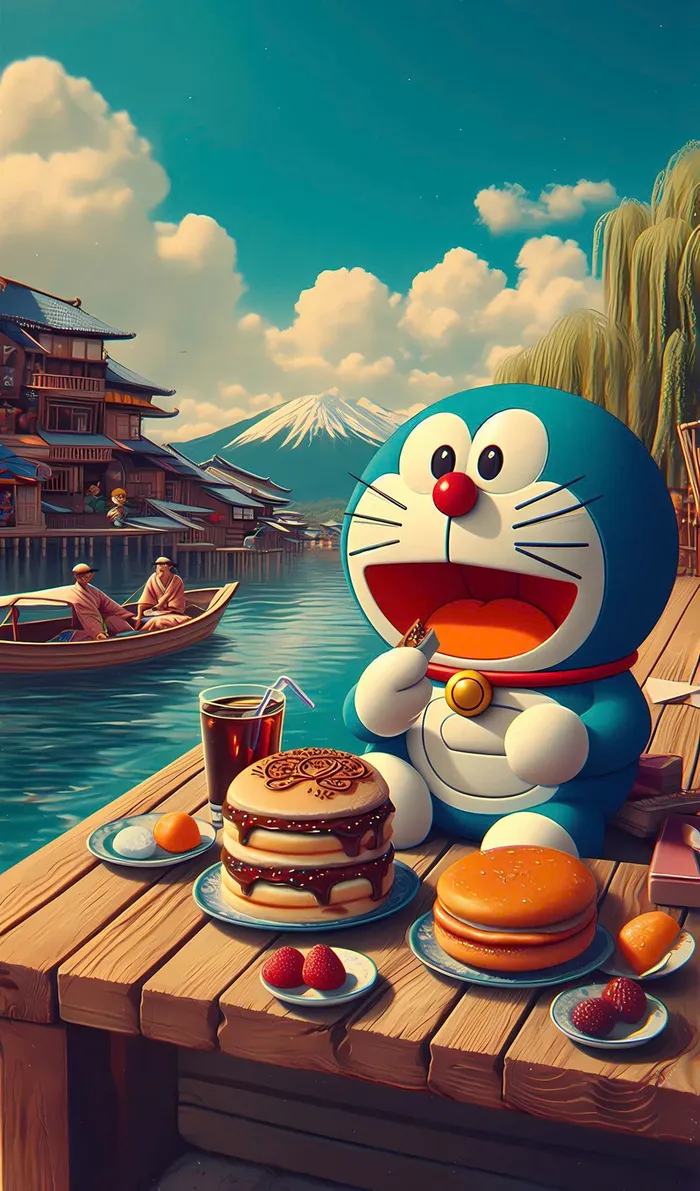 avatar hình nền doremon cute