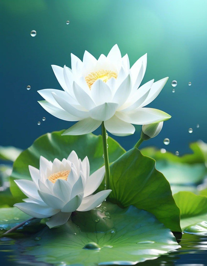 avatar hoa sen trắng