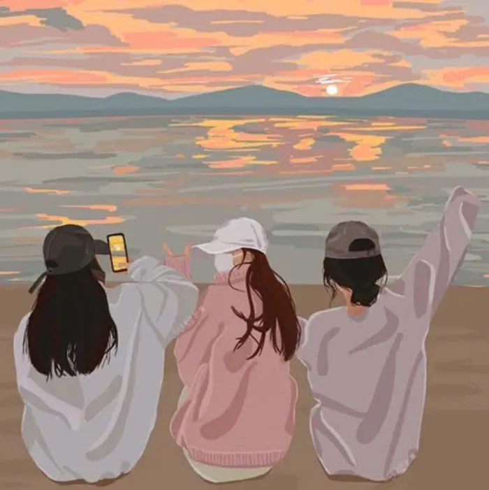 avatar nhóm 5 người bựa