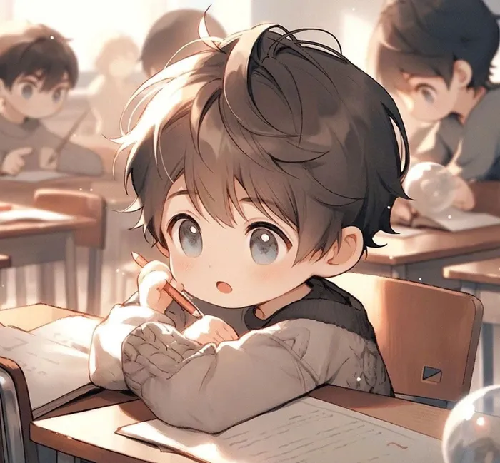 avt học tập cute