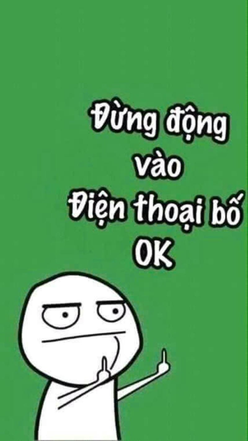 bỏ điện thoại tao xuống hình nền