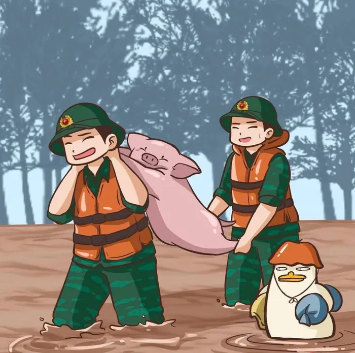 bộ đội chibi