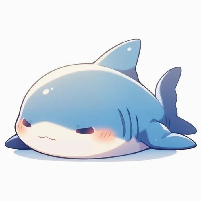 cá mập cute anime