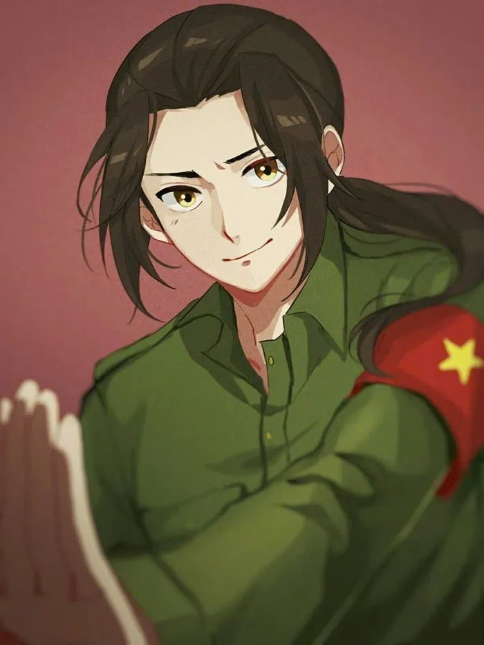 chú bộ đội chibi