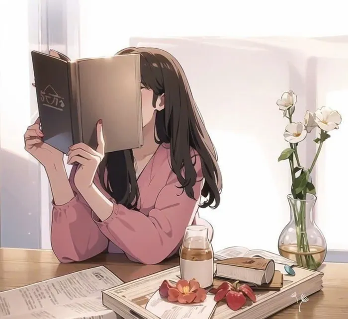 cute ảnh học tập