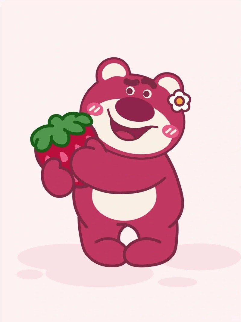 gấu dâu chibi làm hình nền