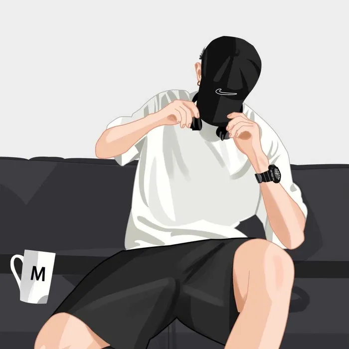 giấu mặt ảnh trai đẹp che mặt