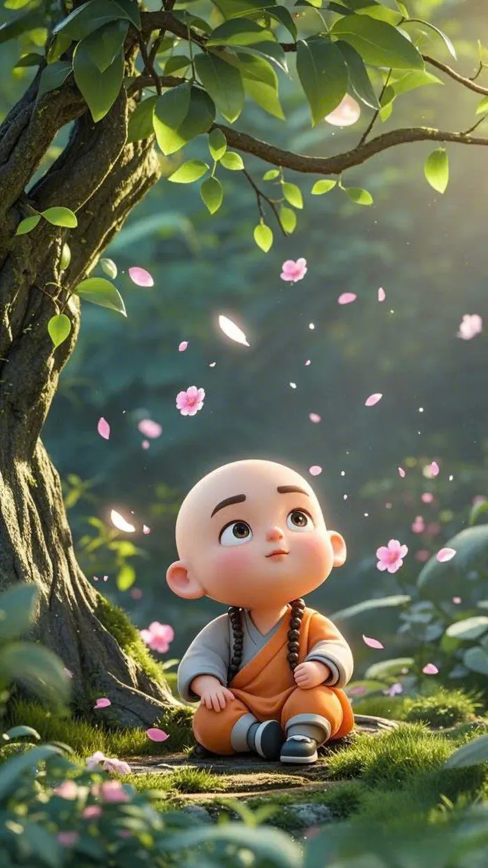 hình ảnh 4 chú tiểu dễ thương