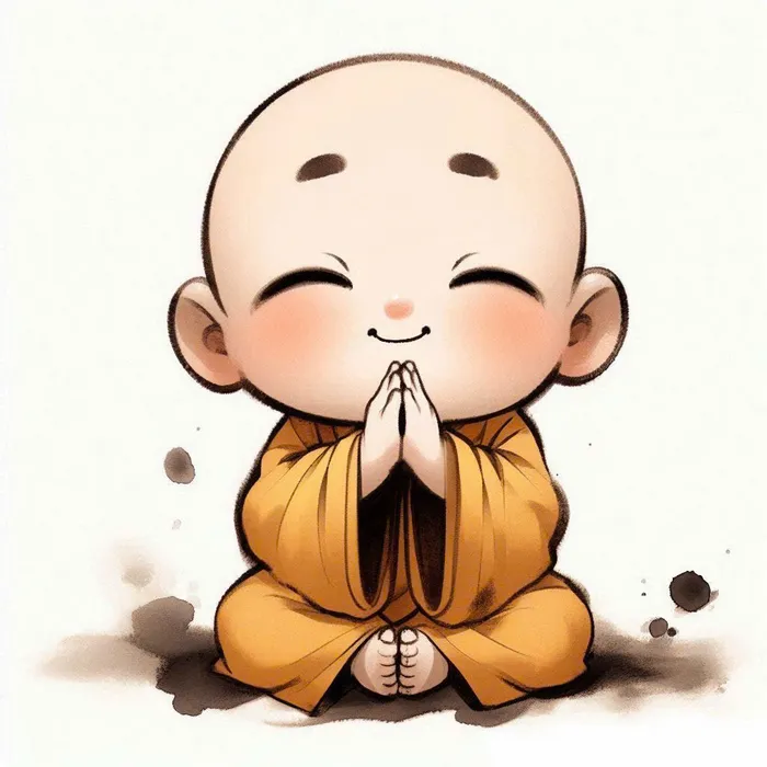 hình ảnh chú tiểu an nhiên