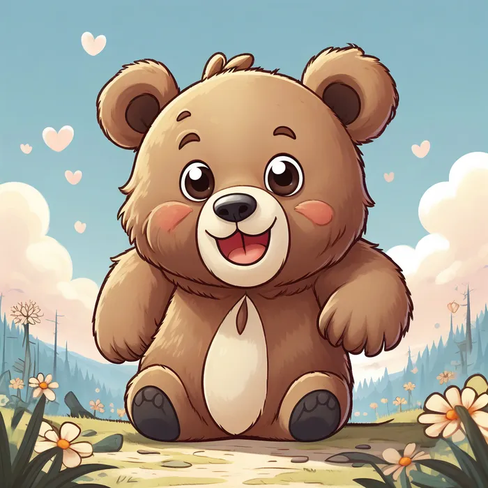 hình ảnh con gấu cute