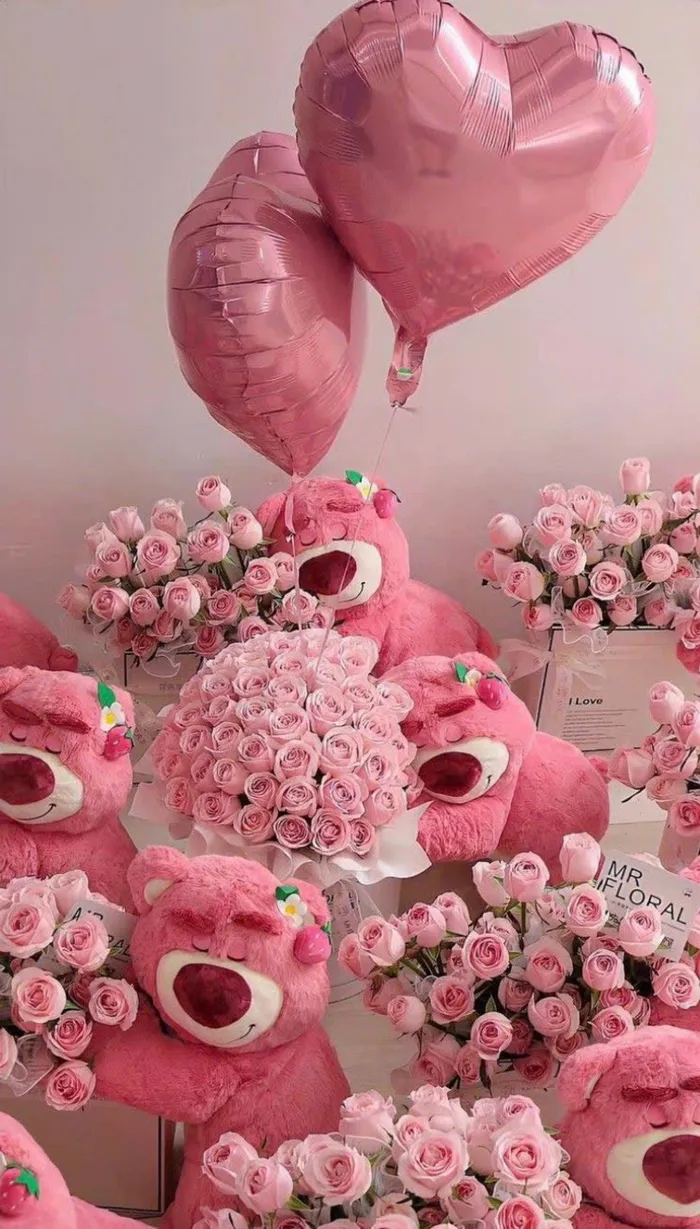 hình ảnh gấu dâu cute