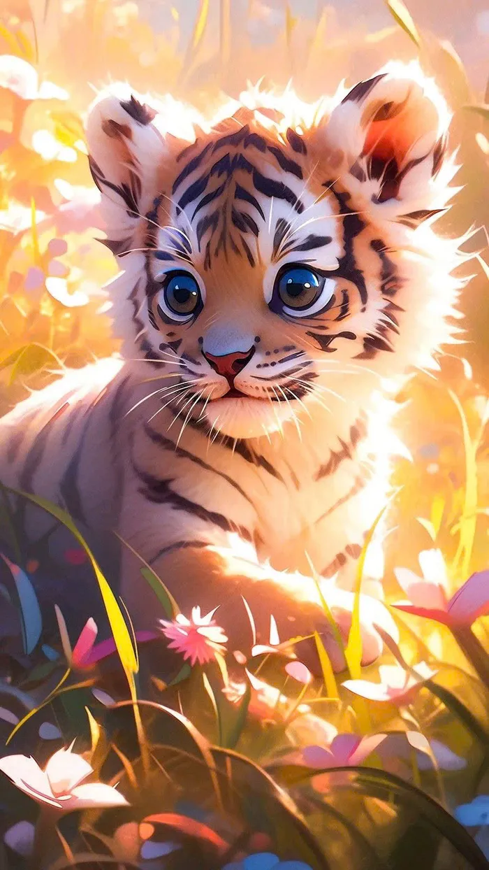 hình ảnh hổ cute