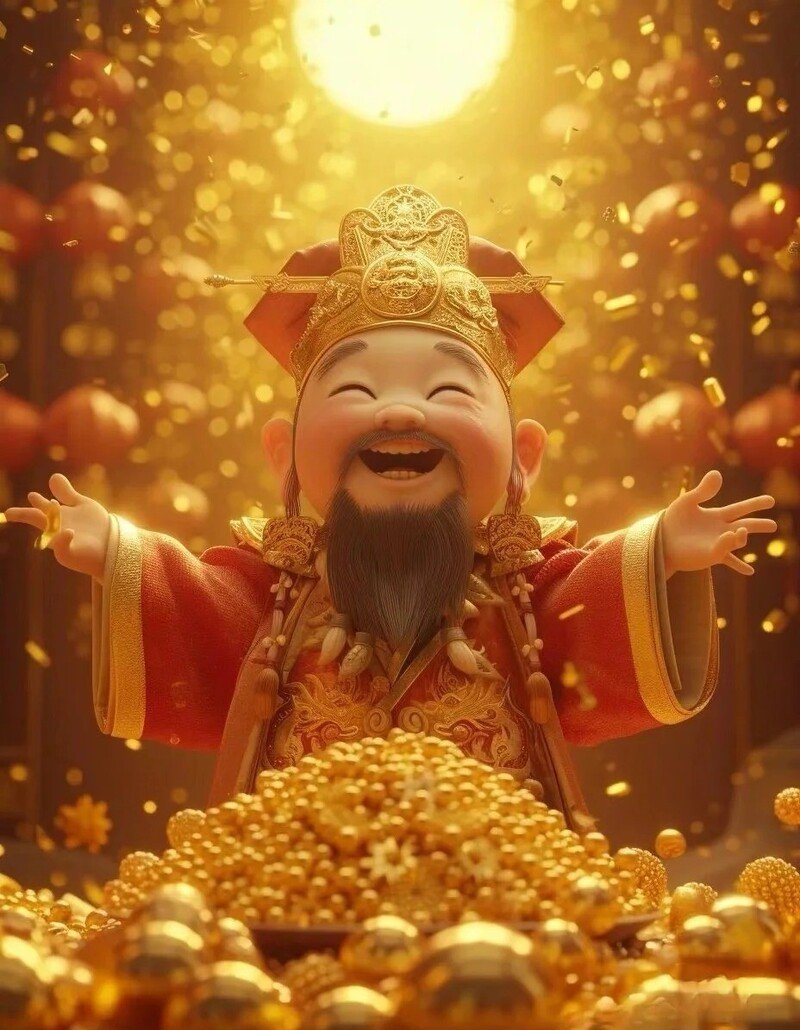 hình ảnh ông thần tài may mắn