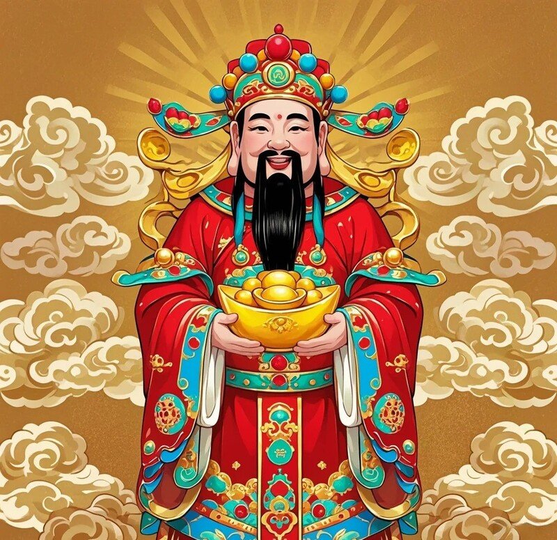 hình ảnh thần tài may mắn