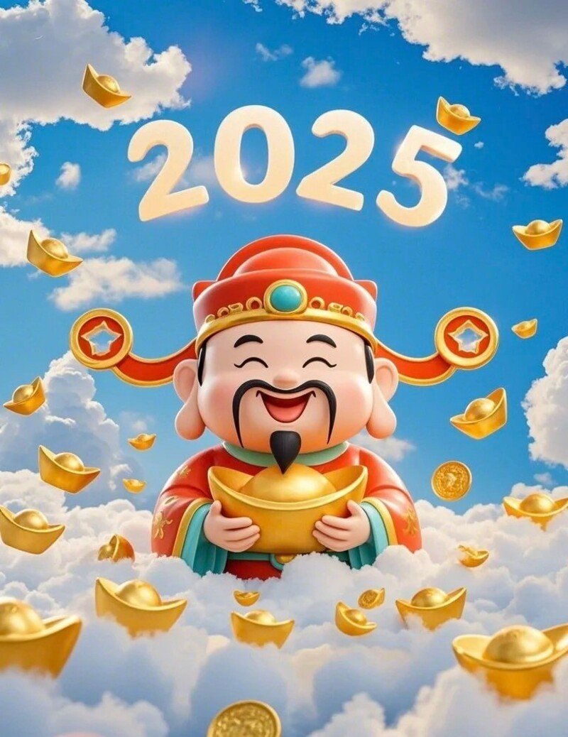 hình ảnh thần tài phát lộc 2025