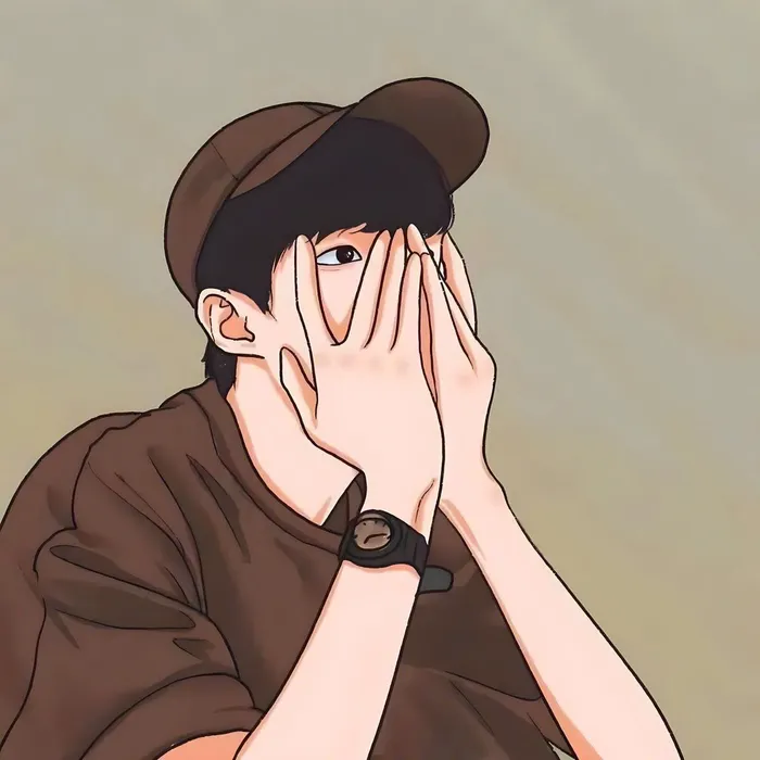 hình ảnh trai đẹp giấu mặt