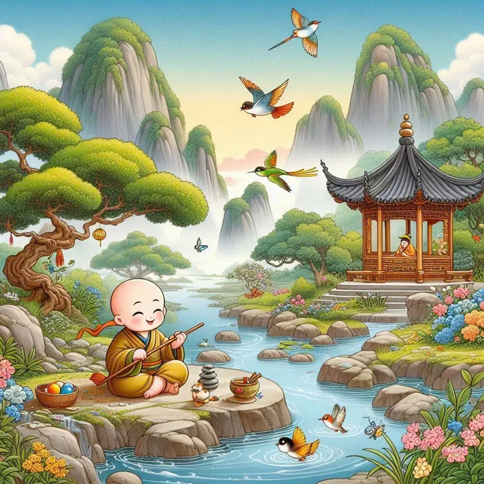 hình chú tiểu chibi