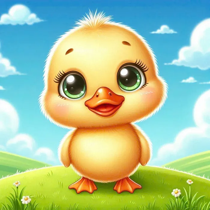 hình con vịt dễ thương