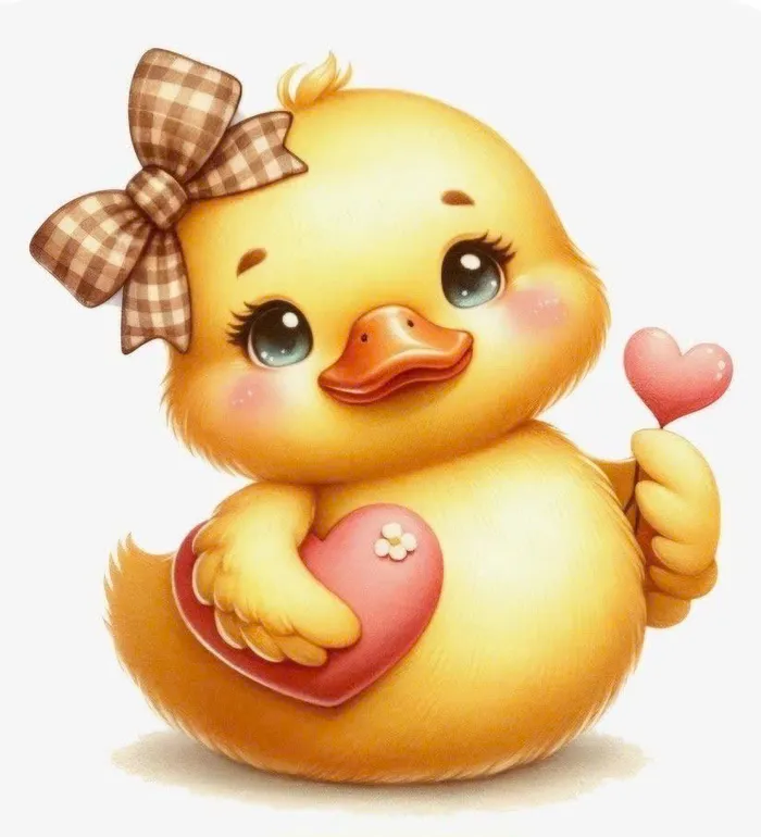 hình con vịt vàng